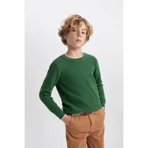 Erkek Çocuk Regular Fit Bisiklet Yaka Triko Kazak U8991A623WN