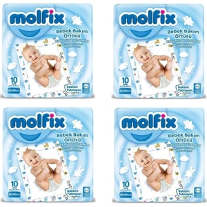 Molfıx Bebek Bakım Örtüsü 4 Lü Paket 40 Adet
