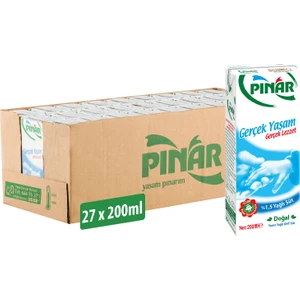 Yarım Yağlı Süt 200 ml x 27 Adet