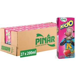 Kido Çilekli Süt 180 ml x 27 Adet