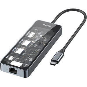 RH17 Type-C To Type-C PD100W/USB3.0/HDMI/TYPE-C/RJ45 Bağlantılı 6in1 Hub