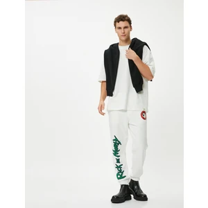 Rick And Morty Eşofman Altı Lisanslı Baskılı Beli Bağcıklı