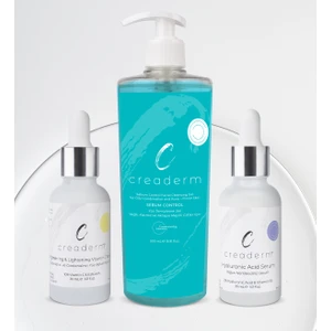 Sebum Control Yüz Temizleme Jeli & Nemlendirici & C Vitamini Serum Seti