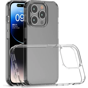 Case 4u Apple iPhone 15 Pro Max Kılıf Sert Sararmaz Coss Kapak Şeffaf