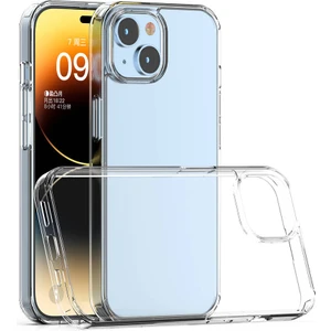 Case 4u Apple iPhone 15 Plus Kılıf Sert Sararmaz Coss Kapak Şeffaf