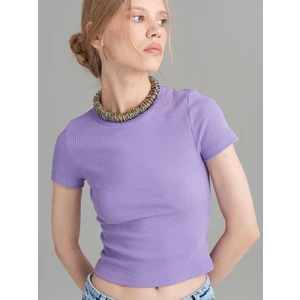 Kaşkorse Basic T-Shirt - Lila