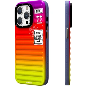 iPhone 15 Pro Uyumlu Kılıf Youngkit The Secret Color Serisi Kapak Turuncu