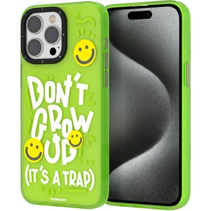 iPhone 15 Pro Max Uyumlu Kılıf Youngkit Happy Hearth Serisi Kapak Yeşil