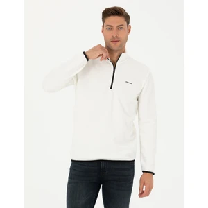 Pierre Cardin Erkek Ekru Regular Fit Polar Sweatshirt 50279469-VR019