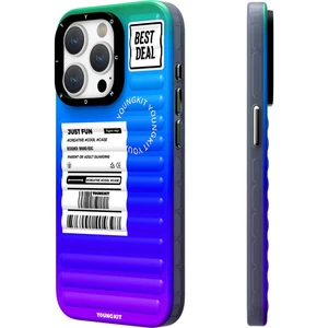 iPhone 15 Pro Uyumlu Kılıf Youngkit The Secret Color Serisi Kapak Mor