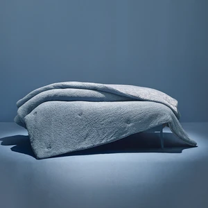 Mellove Sherpa Çift Kişilik Yorgan - Indigo