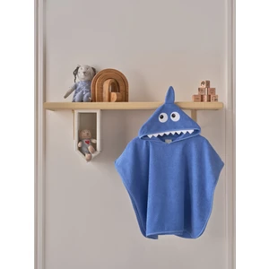 Doqu Home Köpek Balığı Figürlü Havlu Panço - Piny Bebek Havlu Panço - Shark - Pamuk