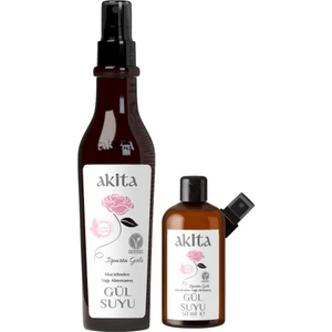 % 100 Doğal Yağı Alınmamış Gül Suyu Seti 300mL