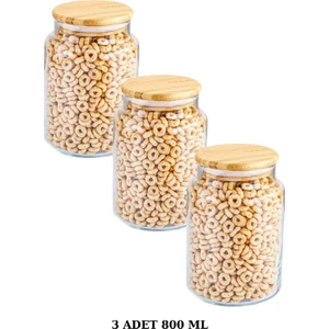 Zone 3'lü 800 ml Cam Saklama Kabı