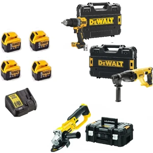 DCH133NT ( 2.6j ) + DCG412NT ( 125 mm ) + DCD805NT ( 90NM ) + 4x 5 Ah Akü + 1 Adet Dolum Cihazı