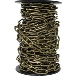 Kalın Avize Zinciri  3,5 Mm, 1 Metre  Antik Sarı Renk, Metal Zincir