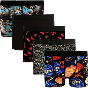 Erkek Boxer 5'li Paketler %95 Pamuk - Premium Collection