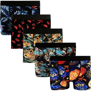 Erkek Boxer 5'li Paketler %95 Pamuk - Premium Collection