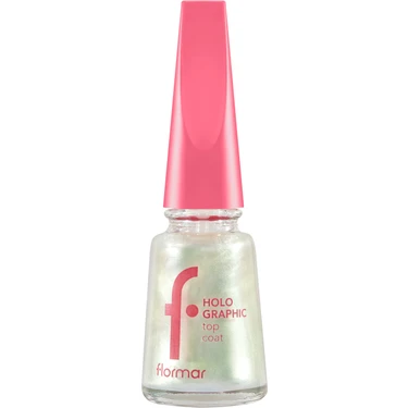 Flormar Holografik Top Coat Tırnak