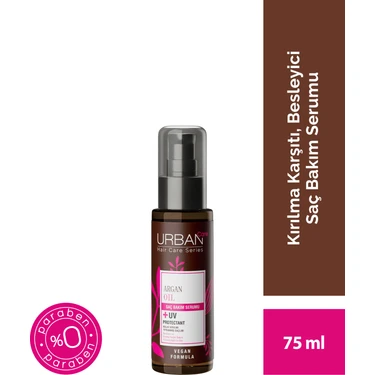 URBAN Care Argan Oil & Keratin Kırılma Karşıtı Saç Bakım Serumu 75 ml -