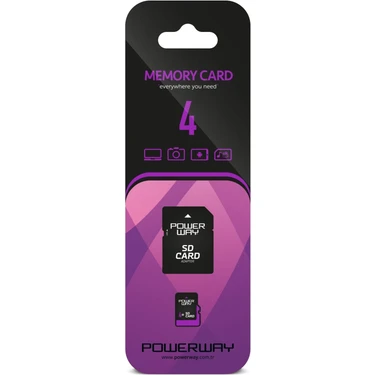 Powerway  4 GB Hafıza Kartı Adaptör