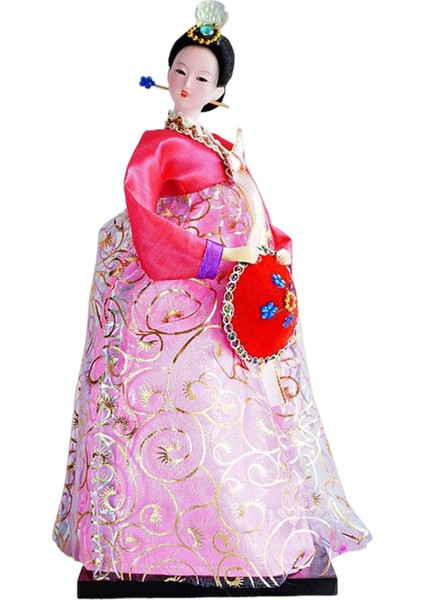 Geyşa Heykelcik 12 "ayakta Hanbok Minyatür Figürleri (Yurt Dışından)