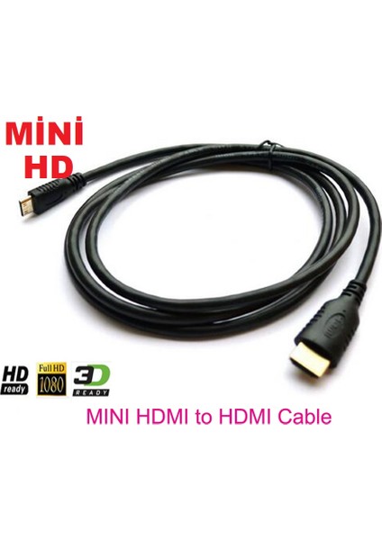 Mini HD KABLO - BİR TARAFI mini DİĞER TARAFI NORMAL HD Kablo