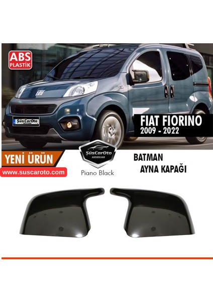 Fiat Fiorino 2008-2022 Uyumlu Batman Yarasa Ayna Kapağı Piano Black Abs Plastik modelleri