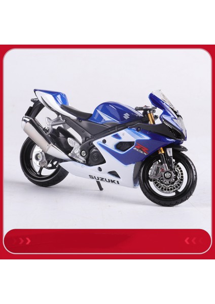 Suzuki GSX-R1000 1:18 Motosiklet Modeli Oyuncak Motosiklet Tabanı ile (Yurt Dışından)
