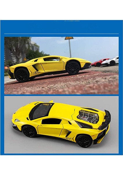 Alaşım Off-Road Araba Modeli Çocuk Oyuncak Araba Süsleri (Fara L-Kırmızı [sessiz Işık, 12CM, Üç Kapı]) (Yurt Dışından)