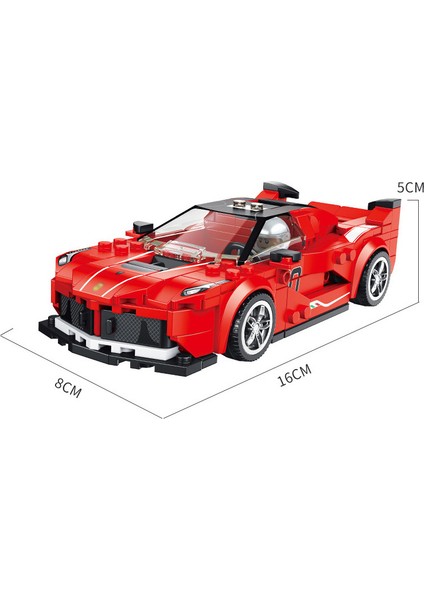 Çocuk Yapı Taşı Araba Montaj Modeli Geliştirme Istihbarat Yarış Diy Çocuk Oyuncak (Mckellen F1 Gtr 666015) (Yurt Dışından)