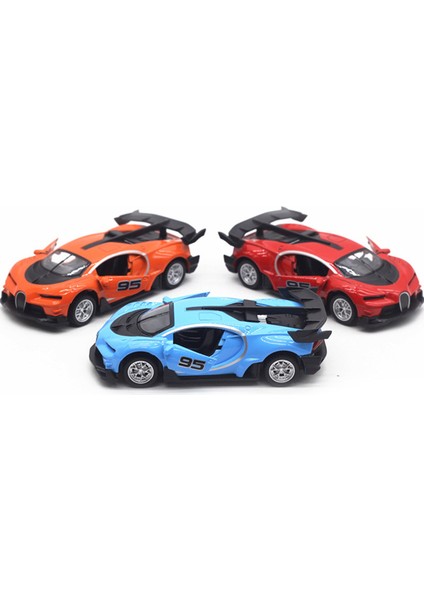 1:36 Simülasyon Alaşım Buga Gt Spor Araba Modeli Çocuk Oyuncak Araba Geri Çekin Araba Süsleri Erkek Çocuk Oyuncakları (Turuncu, 1 Paket) (Yurt Dışından)