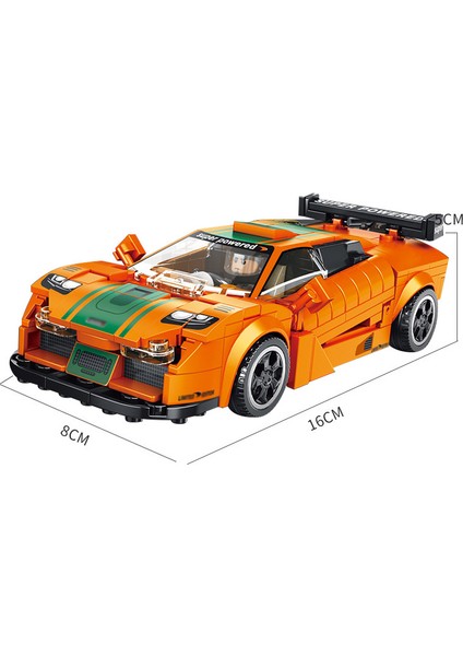Çocuk Yapı Taşı Araba Montaj Modeli Geliştirme Zeka Yarışı Dıy Çocuk Oyuncağı (Mustang Shelby GT500 666016.) (Yurt Dışından)