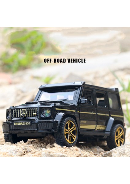 Siyah Altın [altı Kapı + Ses ve Işık + Blister Kutu Ekran Standı Yok] 1:32 Alaşım Araba Modeli Simülasyon Ses ve Işık Kapısı Off-Road Araba Modeli Çocuk Oyuncak Araba Süsleri (Yurt Dışından)