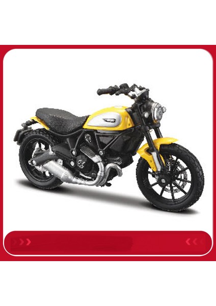 Ducati Scrambler 1:18 Motosiklet Modeli Oyuncak Motosiklet Tabanı ile (Yurt Dışından)