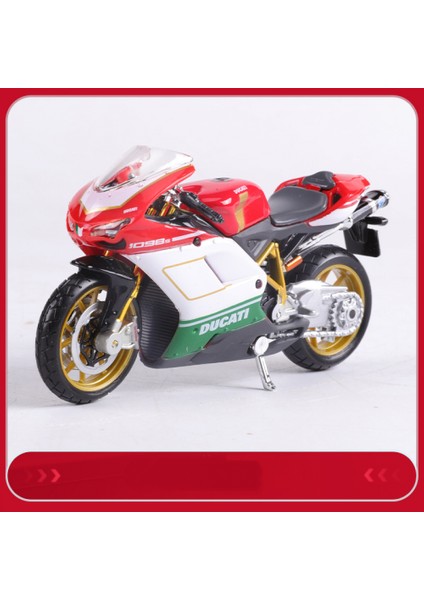 Ducati 1098S 1:18 Motosiklet Modeli Oyuncak Motosiklet Tabanlı (Yurt Dışından)