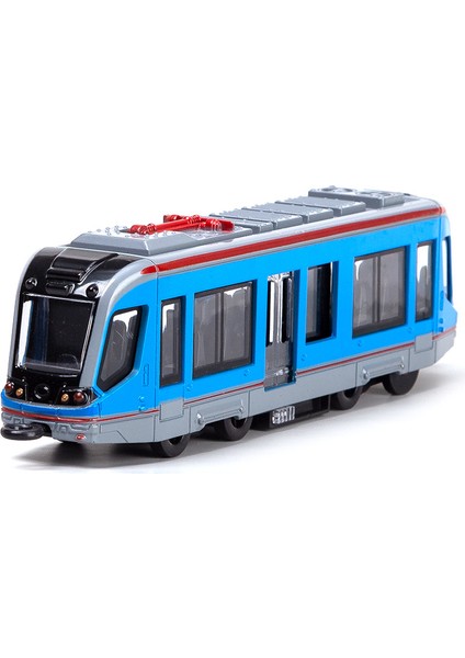 1:64 Alaşım Demiryolu Araba Modeli Çocuk Oyuncak Tren Süsleri Geri Çekin Araba Modeli Erkek Çocuk Oyuncakları (Mavi, 1 Paket) (Yurt Dışından)