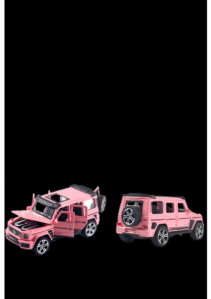 Pembe Brabus [altı Kapı + Ses ve Işık + Blister Kutu Ekran Standı Yok] 1:32 Alaşım Araba Modeli Simülasyon Ses ve Işık Kapısı Off-Road Araba Modeli Çocuk Oyuncak Araba Süsleri (Yurt Dışından)