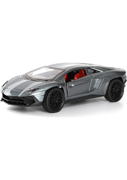 Alaşım Off-Road Araba Modeli Çocuk Oyuncak Araba Süsü (Lamborghi N-Gri [sessiz Işık, 12CM, Üç Kapı]) (Yurt Dışından)