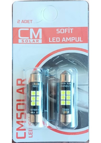 39MM Sofit LED Beyaz Işık Ampul Tavan-Plaka Aydınlatma