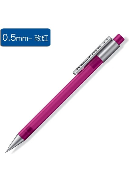 0.5mm Gül Kırmızı 1 Adet Staedtler Grafit 777 Mekanik Kurşun Kalem 0.5 0.7 mm Hb Buzlu Şeffaf Kalem Tutucu Mekanik Kurşun Kalem Okul Kırtasiye (Yurt Dışından)