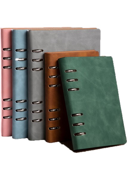 A5 Mavi Gevşek Yaprak Defter A5 A6 Planlayıcısı Organizatör Bağlayıcı Klasör Seyahat Günlük Defteri Iş Toka Not Defteri Ofis Malzemeleri (Yurt Dışından)
