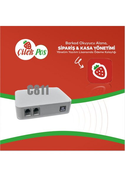 Çilekpos Caller Id C811A (Tek Hatlı) - Arayan Numaradan Müşteri Kaydını Gösterme