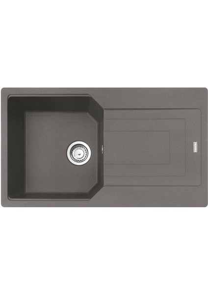 Urban Ubg 611-86 Granit Evye, Stone Grey, Tezgah Üstü, Tek Hazne, Damlalıklı, 86X50 cm