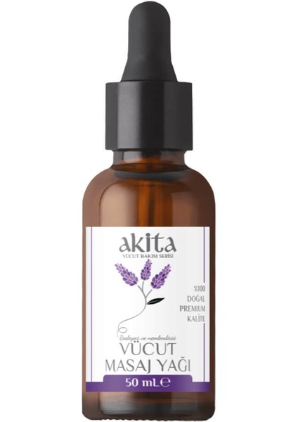 % 100 Doğal Mini Vücut Ve Masaj Yağı Lavanta 50mL