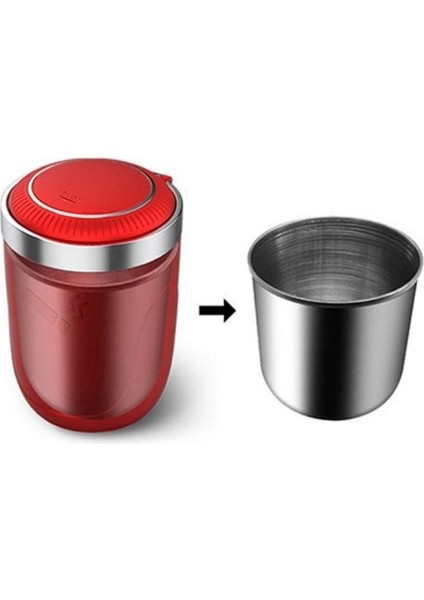 Işıklı Küllük Otomatik Açmalı Kırmızı / ICKU53 fiyatları