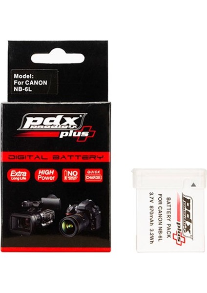 Canon Için NB6L Batarya Pil 870 mah D20 N S95 SD4000 IS SD770 SD980 IS SX260 HS SX280 HS SX500 IS S120