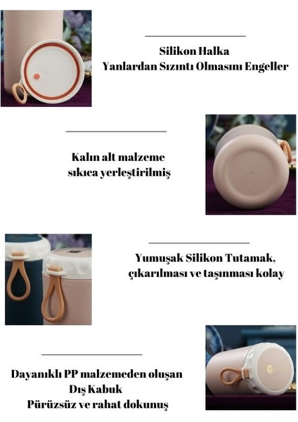 Litan Stainless Steel Soup Cup - Çorba - Yoğurt ve Yulaf Saklama Kabı – 750 Ml.