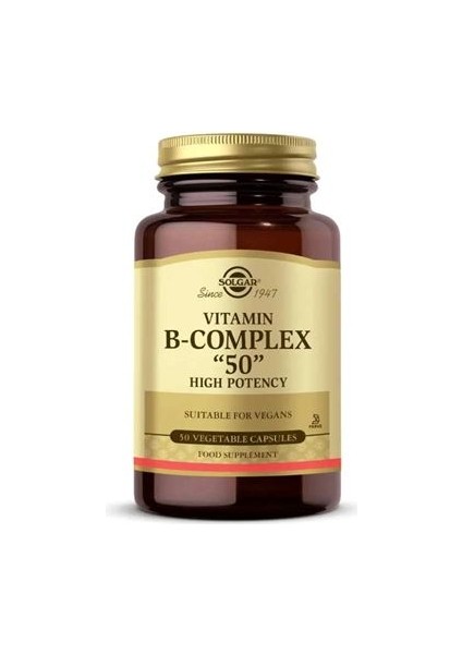 Vitamin B Complex 50 mg 50 Kapsül