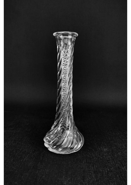 Cam Karanfillik Vazo 25 cm - Desen-1
